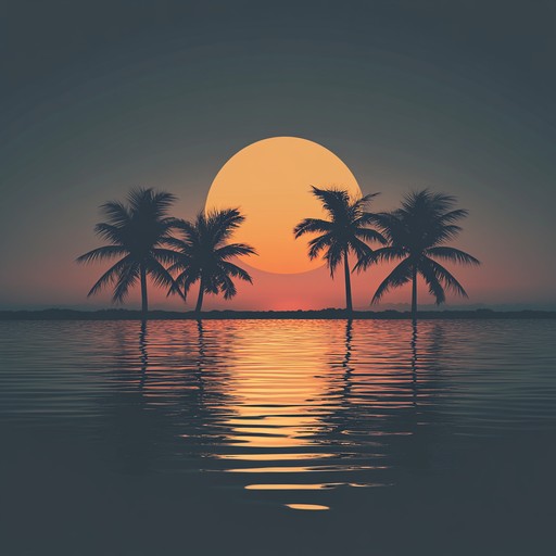 A gentle blend of latin percussions and soft jazz harmonies, capturing the tranquility of a serene sunset over tropical palm trees. Perfect for unwinding and relaxation.