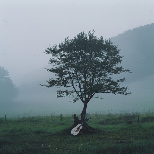 A lone banjo picks mournful tunes amidst the fog of the appalachian valleys, resonating with the deep ache of separation and longing for lost times