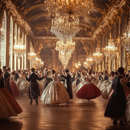 This instrumental piece captures the spirit of a lively baroque gavotte, featuring playful harpsichord melodies complemented by spirited violin and viola lines. The music evokes the grandeur of 18th century court festivals, with energetic rhythms and intricate harmonies that invite listeners to imagine elegantly dressed dancers whirling through gilded halls. The composition is uplifting and dynamic, showcasing the charm and sophistication of baroque music in an engaging and accessible way.