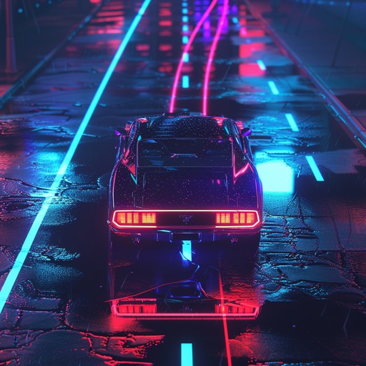 Evoking the sense of a late-night journey through neon-lit streets, this track combines slow grooves with ambient synths, creating an atmosphere perfect for night time cruising.