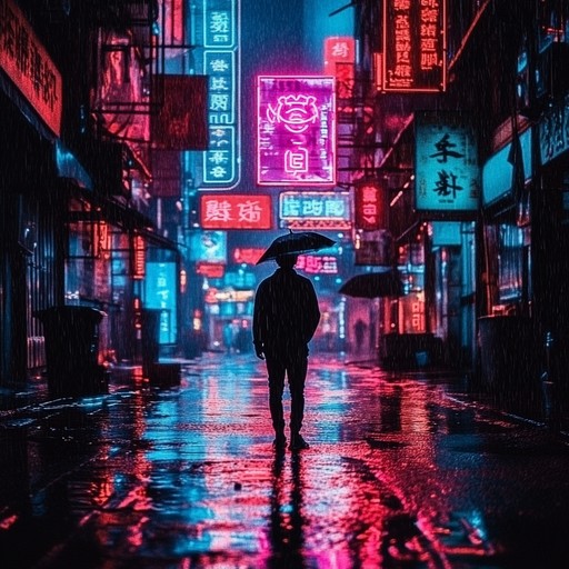 An instrumental exploration of a cybernetic world, weaving together dark synth tones and driving rhythms to evoke the atmosphere of a futuristic city cloaked in perpetual night.