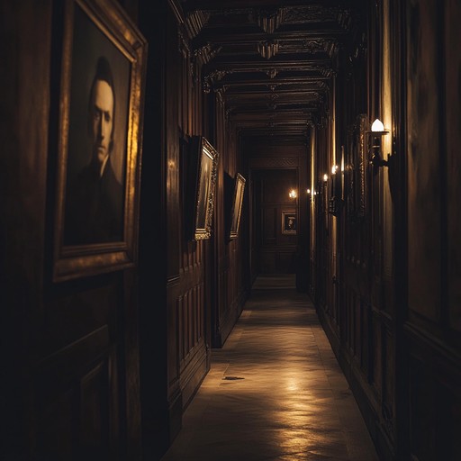 An ancient castle's hidden room where forgotten spirits communicate through the walls. Suspense and mystery grow as echoes build into a chilling crescendo. This track captures the eerie feeling of discovering a secret past that whispers from beyond. Perfect for exploring haunted spaces in films or video games.