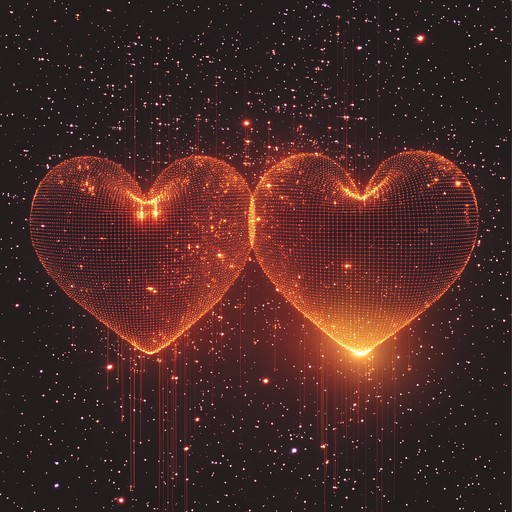 A heartfelt idm piece combining emotive synth melodies with complex glitch beats, illustrating love's journey in a digital era. The track emanates warmth and nostalgia through dreamy textures and layered harmonies.