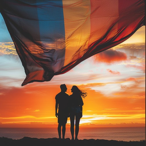 A moving instrumental celebrating romance and national pride through elegant guitar melodies. Its notes encompass a profound love narrative, interwoven with the themes of patriotism, creating an uplifting sense of unity and dedication. Crafted to inspire, it invokes the essence of home, heart, and the indomitable spirit of freedom.