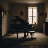 solo piano portrays deep solitude