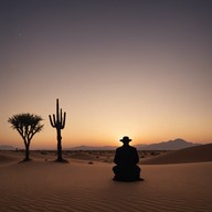 ethereal desert night music experience