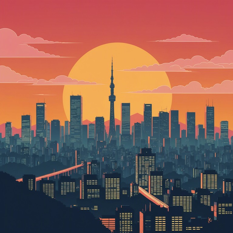 An instrumental track featuring a joyous blend of energetic beats and optimistic tunes that capture the essence of a beautiful, sunny day in tokyo. Ideal for portraying scenes of daily life bustling with energy and positive vibes.