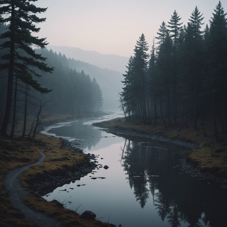 An evocative piano led track evokes the mystical and ethereal atmosphere of foggy landscapes where every note resonates with the silence of the surroundings, blending melancholy with a deep sense of peace.