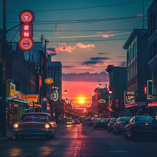 A cheerful, vibrant synthwave tune that evokes the joy of driving through lively neon streets. Lush synths and pulsing beats radiate feel good energy.