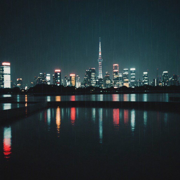 Imagine sitting by the window, overlooking the bustling city of tokyo as the rain gently falls. The piano plays softly in the background, each note inviting the listener to reflect on bygone days with a sense of peace and longing.