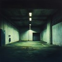 dark instrumental echoing shadows in an abandoned, creepy garage