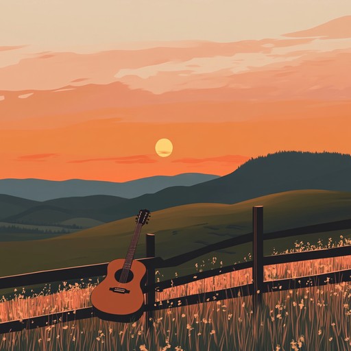 A mellow instrumental country track weaving tender steel guitar melodies that evoke warmth, romance, and longing as the sun sets over the horizon.