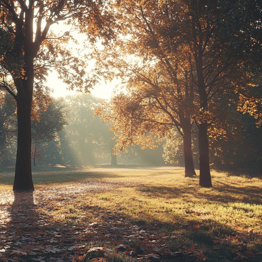 A tranquil instrumental piece capturing the essence of a calm autumn afternoon with soothing acoustic guitar and light harmonies. Ideal for creating a peaceful atmosphere for meditation, relaxation, or as gentle background music.