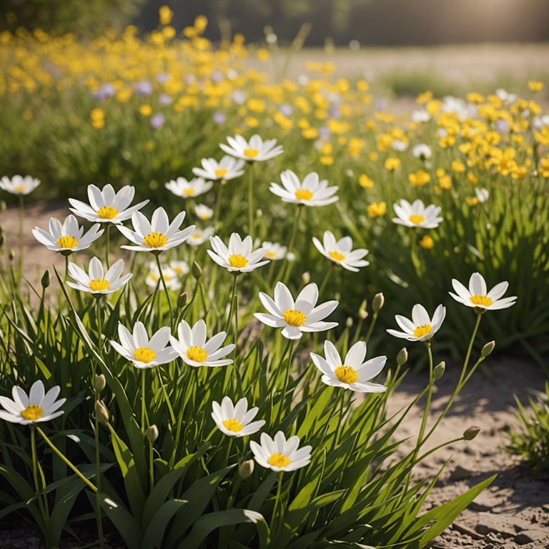 Ideal for capturing the gentle joys and serene reflection of a beautiful spring day, this track features mellow electric guitar tunes perfect for background music at cheerful gatherings.