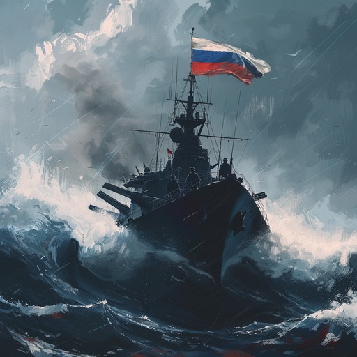 An inspirational and majestic track that captures the bravery and spirit of the russian navy. With a strong orchestral presence, it evokes images of powerful ships and courageous sailors, celebrating their unwavering determination and heroism.