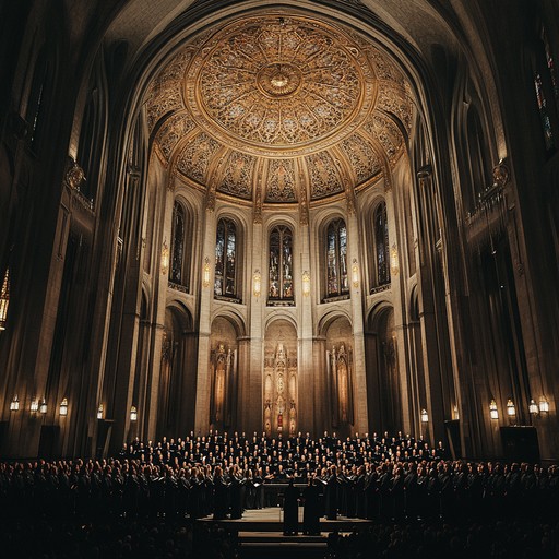 A stirring gospel piece featuring a dynamic choir that captures the essence of spiritual elevation through powerful vocals and uplifting lyrics. The composition resonates with deep emotional undertones, bringing listeners closer to a sense of communal faith and hope.