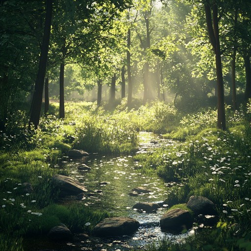 Embark on a peaceful symphonic journey inspired by nature's most calming elements, from rustling leaves to babbling brooks. This composition intertwines harmonious orchestral melodies with soothing ambient sounds, offering a rejuvenating and reflective experience designed to calm and uplift the soul.