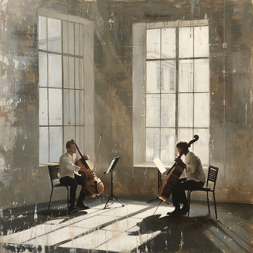 This piece explores the gentle interaction between strings and woodwinds, creating an intimate atmosphere that evokes a sense of closeness and emotional vulnerability. The string section's tender melodies, supported by the soft caresses of woodwinds, deliver a profoundly touching experience, making it perfect for those reflective and heartwarming moments.