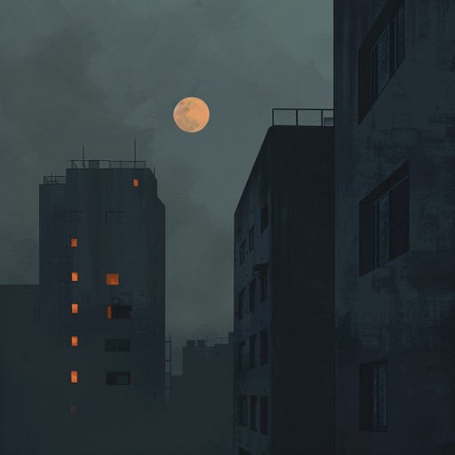 A gripping piece featuring dark pop rock infused with haunting guitar riffs, set against a backdrop of atmospheric synths. The composition evokes a sense of midnight wanderings, shadowy streets, and looming mysteries. The dynamic range transitions from subtle whispers to powerful crescendos, portraying an emotional journey through the eerie night.