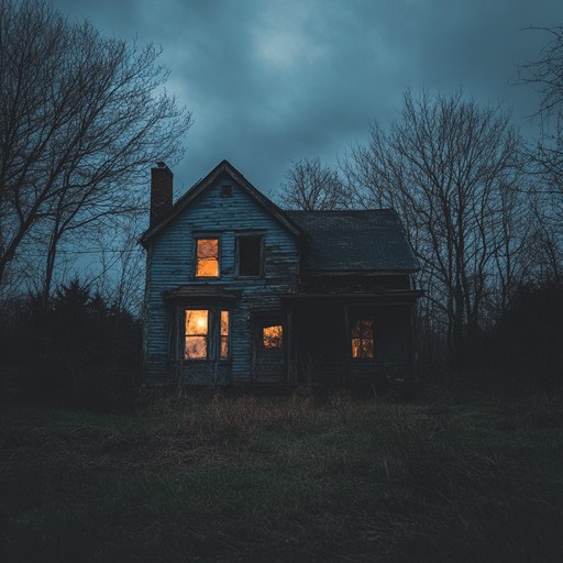 This instrumental track hauntingly captures the unease and fear of a dark, deserted midnight setting. Chilling atmospheric sounds and sinister whispers permeate the soundscape, evoking a nightmarish, eerie atmosphere.