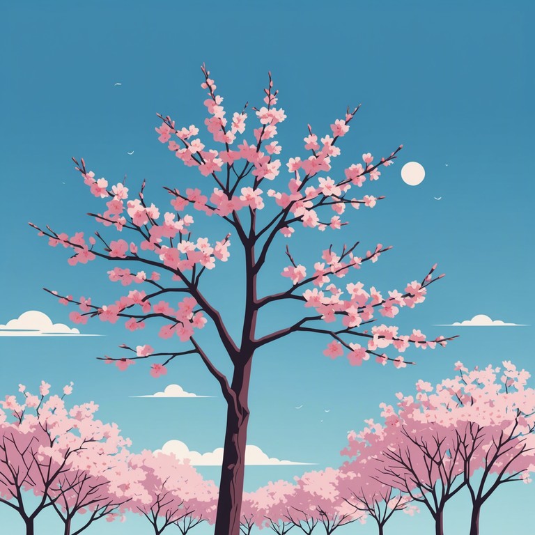 This composition captures the essence of a serene, sunlit cherry blossom scene in anime. The gentle plucking of a koto sets a tender yet uplifting mood, evoking images of petals drifting softly in a warm spring breeze. Subtle yet deeply emotive, this piece is perfect for setting a peaceful yet slightly nostalgic tone.