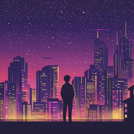 An instrumental chillwave track that captures the ethereal ambiance of drifting through neon lit city streets at night, blending dreamy synth melodies with nostalgic lo fi beats.