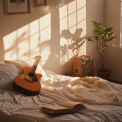 This joyful and uplifting bedroom pop anthem features shimmering guitar melodies, creating a confident and inspiring mood. The track encapsulates a vibe of youthful exuberance, using delicate yet assertive rhythms to craft a soundscape perfect for both relaxation and motivation. The warm harmonies and intricate textures invite listeners to bask in a feel good aura that is both intimate and empowering.