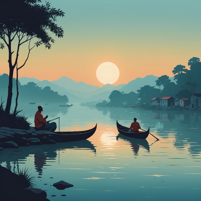 As the first light of dawn touches the flowing waters of the ganges, this composition invites listeners to feel the freshness and possibility of a new day awakening, intertwining traditional melodies with an air of contemporary relevance.