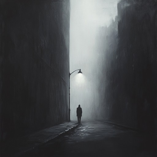 This composition features deep, brooding orchestral elements that create an atmosphere of mystery and suspense. The heavy use of strings and brass amplifies the dark undertones, allowing listeners to feel immersed in a cinematic experience laden with tension and introspection, perfect for film scores or dramatic soundtracks.