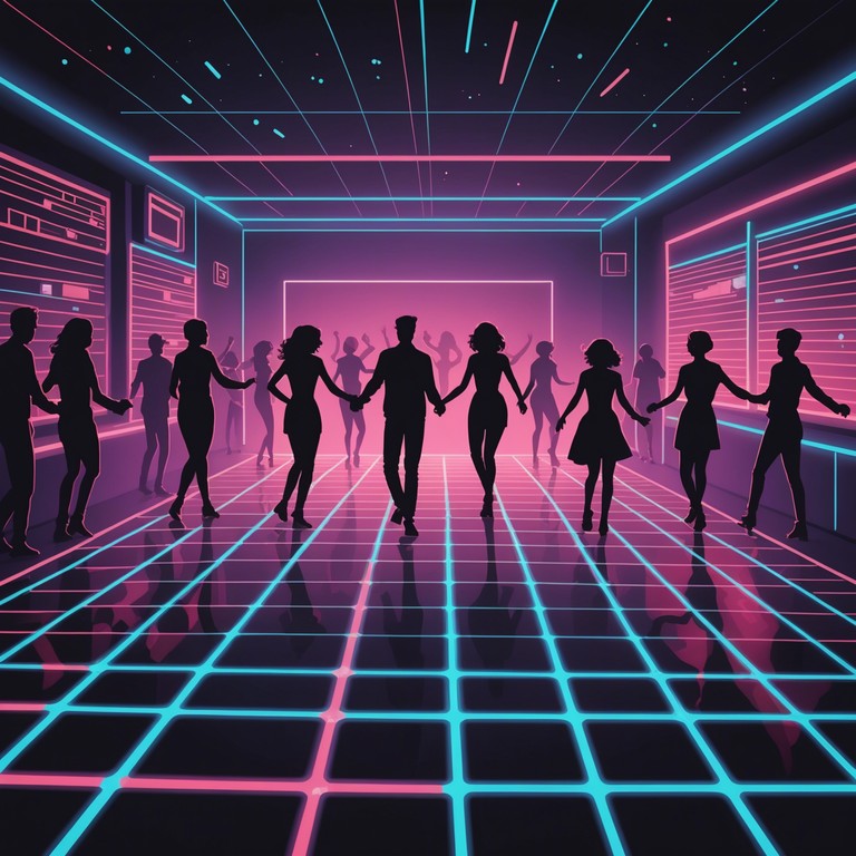 Electric twilight disco merges the sounds of the 80s with contemporary edgy synth lines to create a dancing journey back in time. The song starts with a powerful, nostalgic synth rhythm leading into a dynamic blend of retro and modern vibes, evocative of neon lights and late night drives.