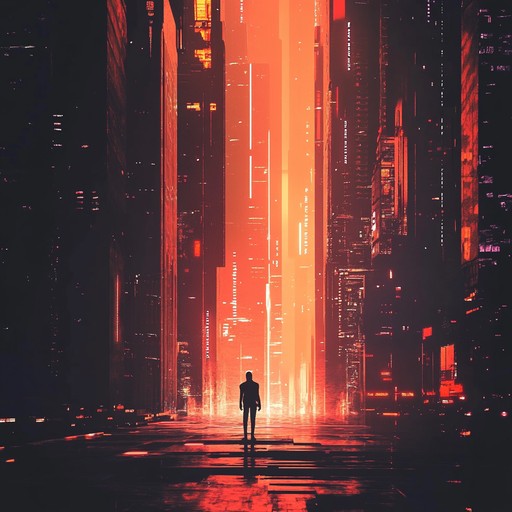 Experience a deep romantic connection through dynamic, futuristic beats and ethereal synth melodies. This composition brings to life neon lit streets and high tech vistas, immersing listeners in a narrative of love and desire in a cyberpunk cityscape.