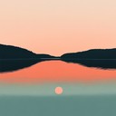 a calming rock instrumental evoking sunset and serene thoughts.