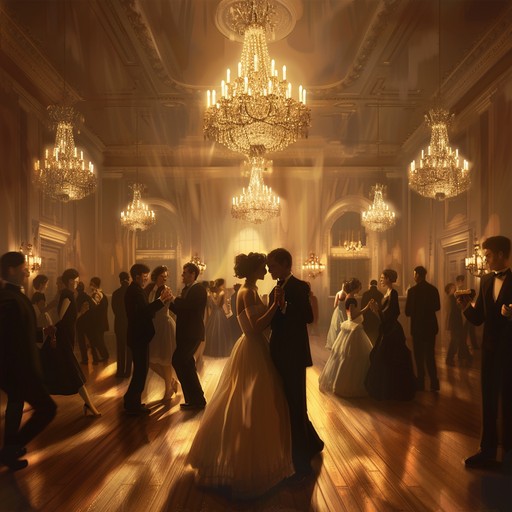 Designed to echo the energy of majestic ballroom dances from historical periods, this instrumental waltz features sweeping violin melodies and a rhythmic structure perfect for lively celebrations.