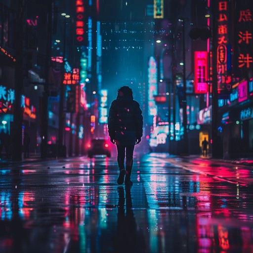 This track fuses the rich sound of an acoustic guitar with introspective urban elements, capturing the nuanced emotions and contemplations of a solitary walk through a neon lit cityscape. Its soothing yet poignant vibe is layered with subtle beats, creating an atmosphere that beckons the listener to reflect on their personal journey amid the city's hustle. Perfect for moments of deep thought and internal exploration.