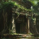 unsettling tropical ambient music with sinister steel drum