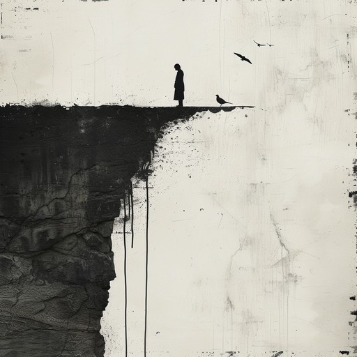 A slow, melancholic piece that captures the emotions and struggles experienced during the covid-19 pandemic, with a focus on the symbolism of face masks as a reminder of the challenges faced by individuals and society as a whole.