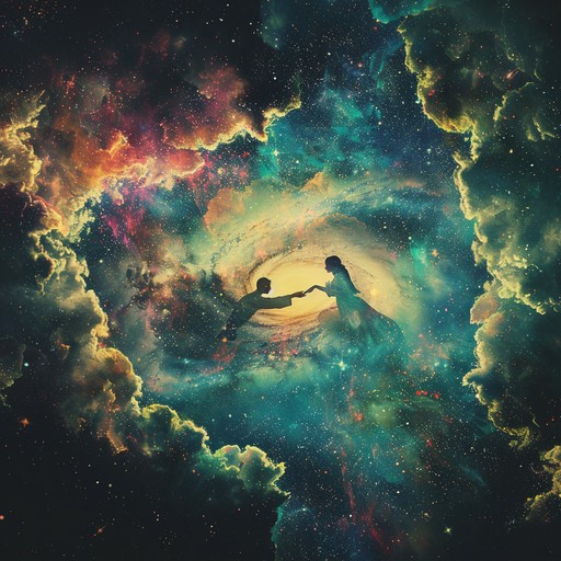 As stars twinkle distantly, the soft wails of the theremin craft a delicate bridge between two souls separated by galaxies. This composition brings the boundless dimensions of space directly to the heart, exploring love's timeless reach across the cosmic expanse.