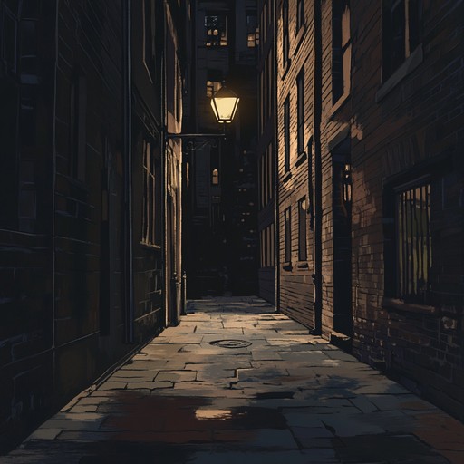 An atmospheric track that captures the eerie ambiance of a silent city night, with looming shadows and hidden whispers.