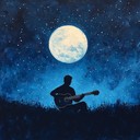 a dreamy blues instrumental evoking nocturnal introspection under stars.