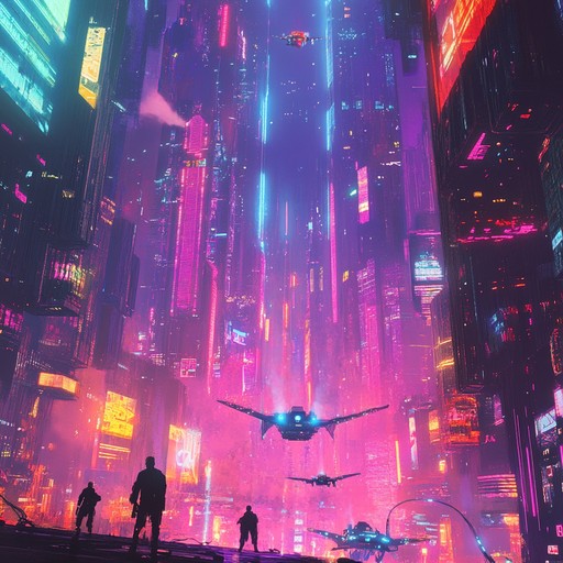 Experience an interstellar journey through neon lit future cities, where robotic synths and pulsating beats create a surreal environment that blends technology and dreamscapes. Immerse yourself in a world where the line between human and machine blurs, evoking a sense of wonder and anticipation for the unknown.