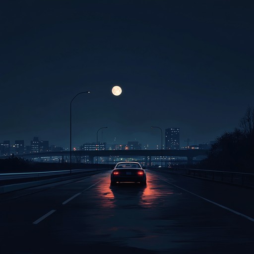 This track encapsulates the serene feeling of a tranquil night drive through a softly lit cityscape. With gentle rhythms and subtle melodies, it's an ode to urban solitude and nighttime wanderlust.