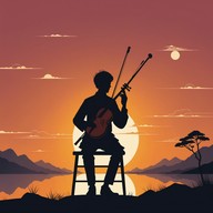 melancholic tune with ethnic instruments