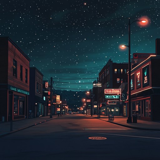 An instrumental track that fuses soft hip hop beats with gentle piano chords, evoking the peacefulness of strolling through city streets after dark