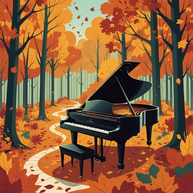 This musical piece is designed as a soulful capriccio, embodying a playful yet profound expression of autumn's energetic dance. It weaves together spontaneity and structured melodic leaps, encapsulating the essence of soul with a whimsical twist. The composition journeys through changing tempos and dynamics, mimicking the unpredictable yet beautiful fall winds.