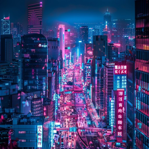 Dive into a thrilling bedroom pop journey with pulsating synths and subtle beats that create a captivating urban nightscape. The soundscape is filled with vivid neon lights and an intimate yet electrifying nocturnal energy that stirs emotions and excitement.