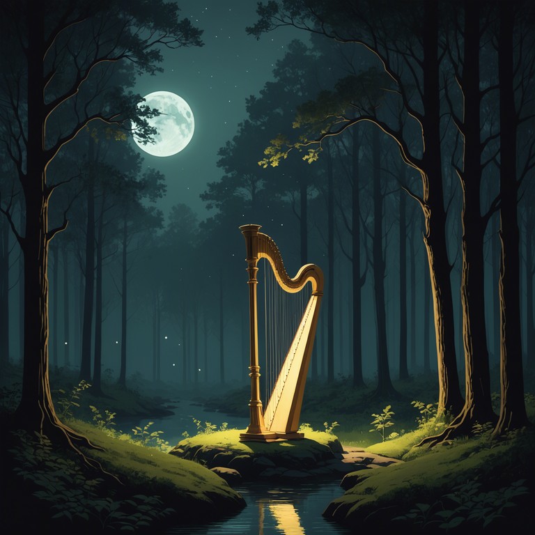 Imagine an anime sequence where characters reflect on their journeys under a moonlit sky. This alternative track mixes serene harp melodies with soft wind chime effects, encapsulating a sense of longing and serene dreams.