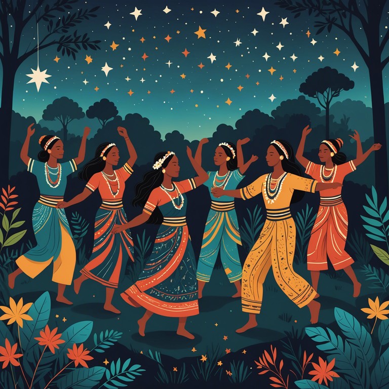 Imagine being part of an ancient festival where every drumbeat enhances the spiritual connection among the participants, celebrating the timeless bond between humans and the natural world.