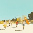 joy filled tune depicting playground mayhem with upbeat rhythm.