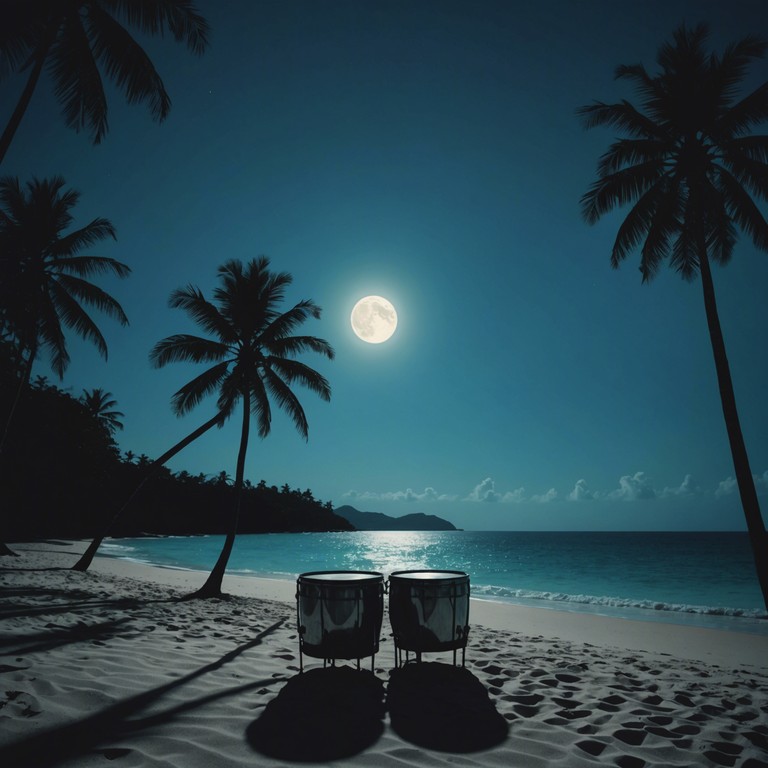 This instrumental track combines the playful rhythms of calypso with enigmatic and slightly haunting undertones, creating a mysterious nighttime beach scene brought to life through music. The use of steel drums captures the essence of the caribbean while incorporating an air of intrigue and secrecy, perfect for a moonlit dance or an unspoken rendezvous by the ocean.