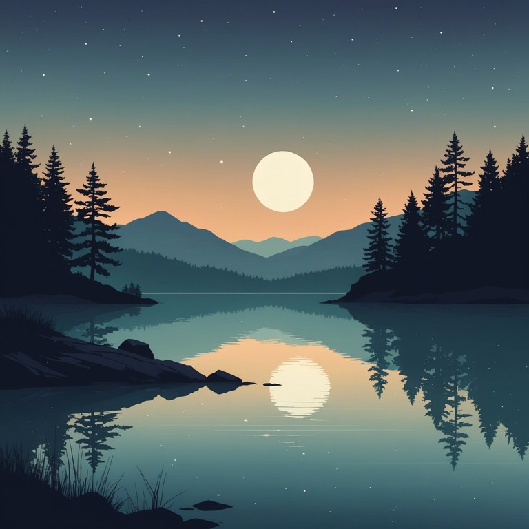 The song is like a gentle breeze on a quiet evening by the river, where moonlight flickers through the trees and music gently floats in the air, enveloping the night in a spellbinding, sultry ambiance.
